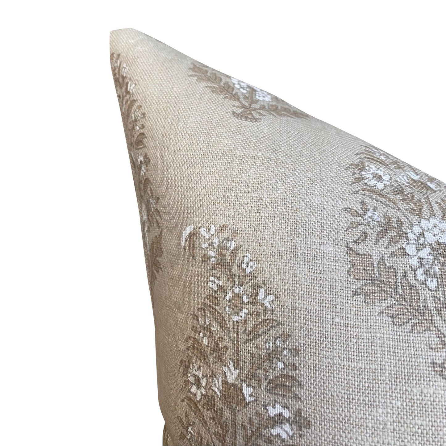 Double Sided Designer Katie Leede Mughal Gardens Pillow in Dove