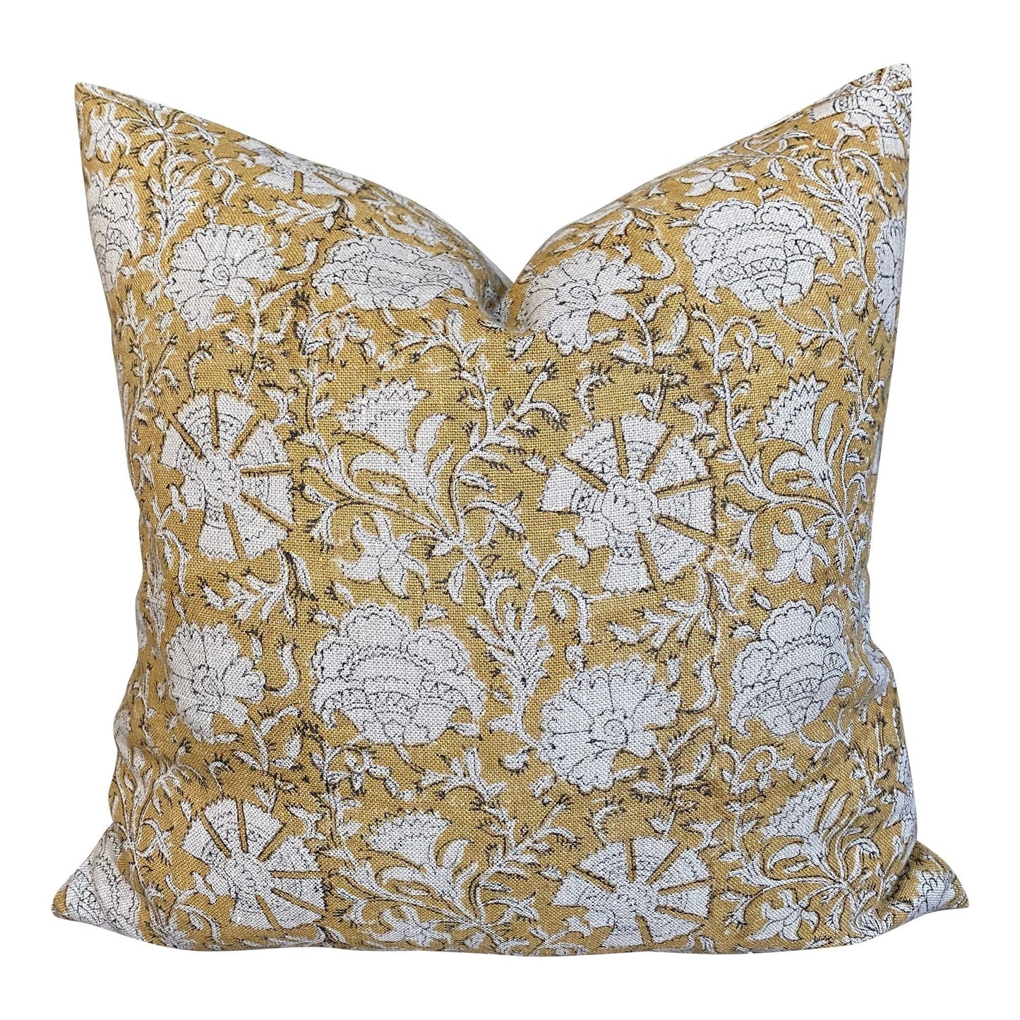 Nisa Pillow Cover in Mustard