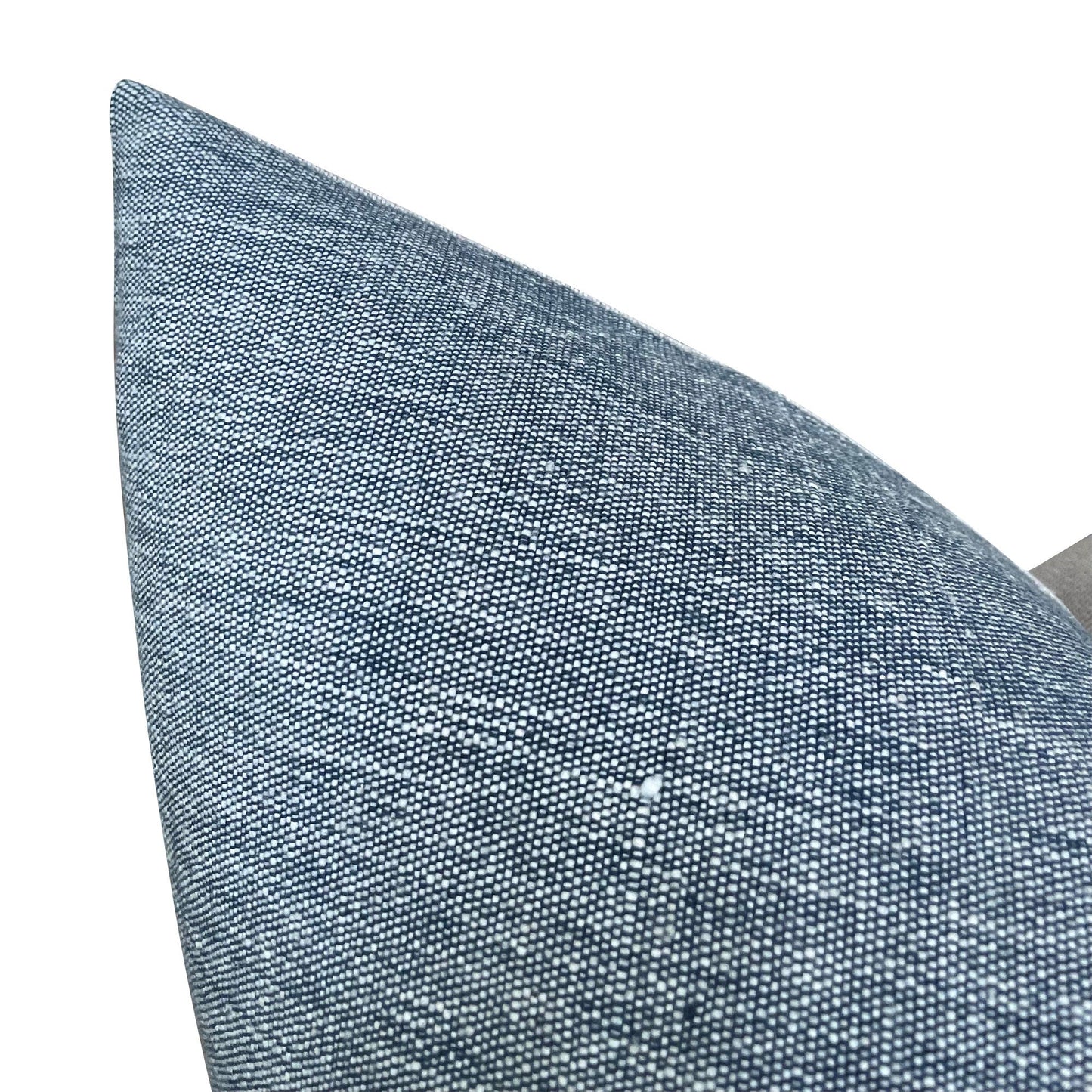 Kufri Raw Solid Designer Pillow Cover in Denim