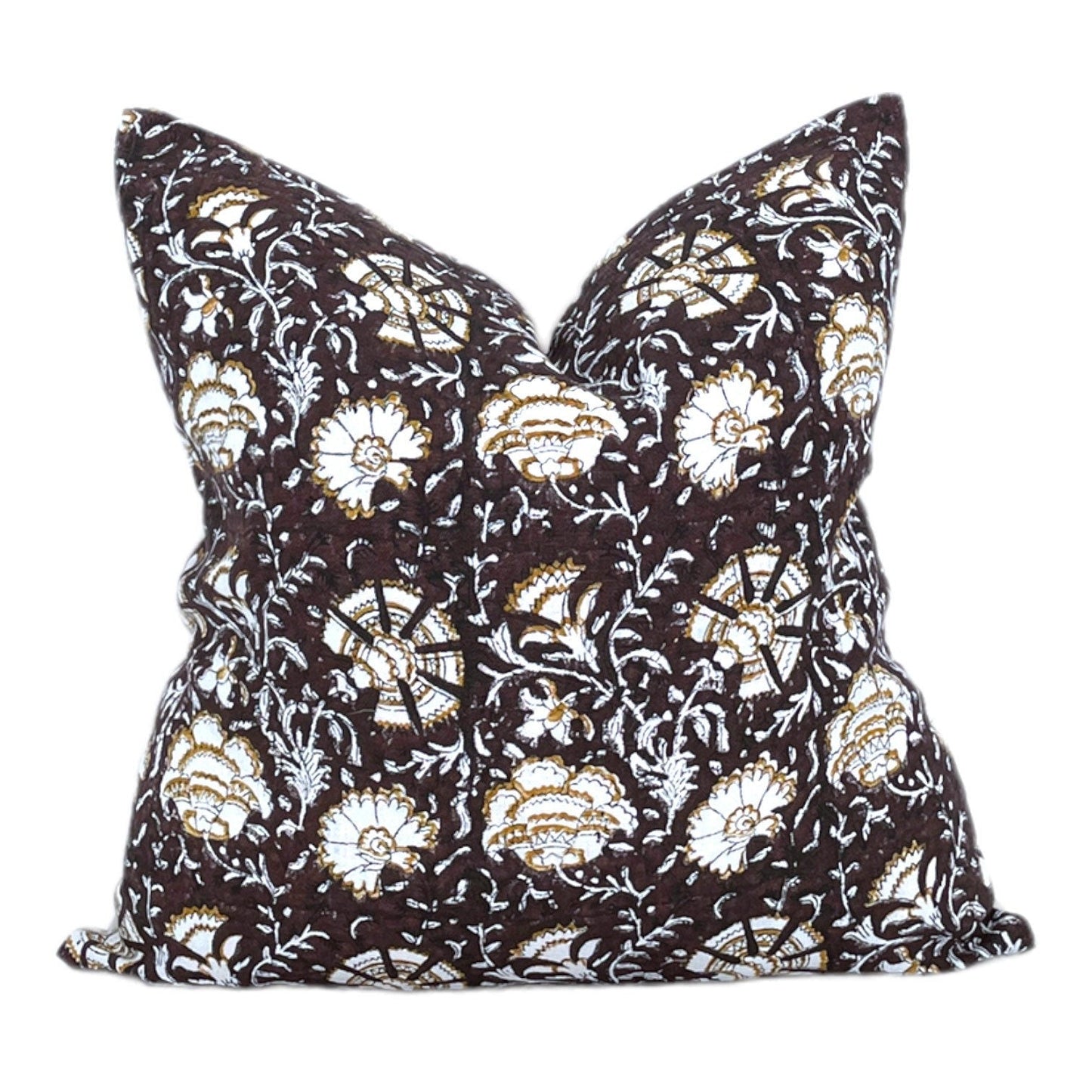 Nisa Pillow Cover in Coco