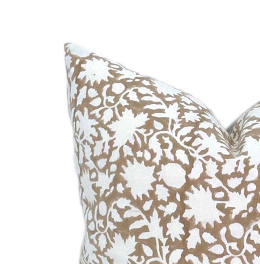 Designer Mili Block Floral Pillow Cover