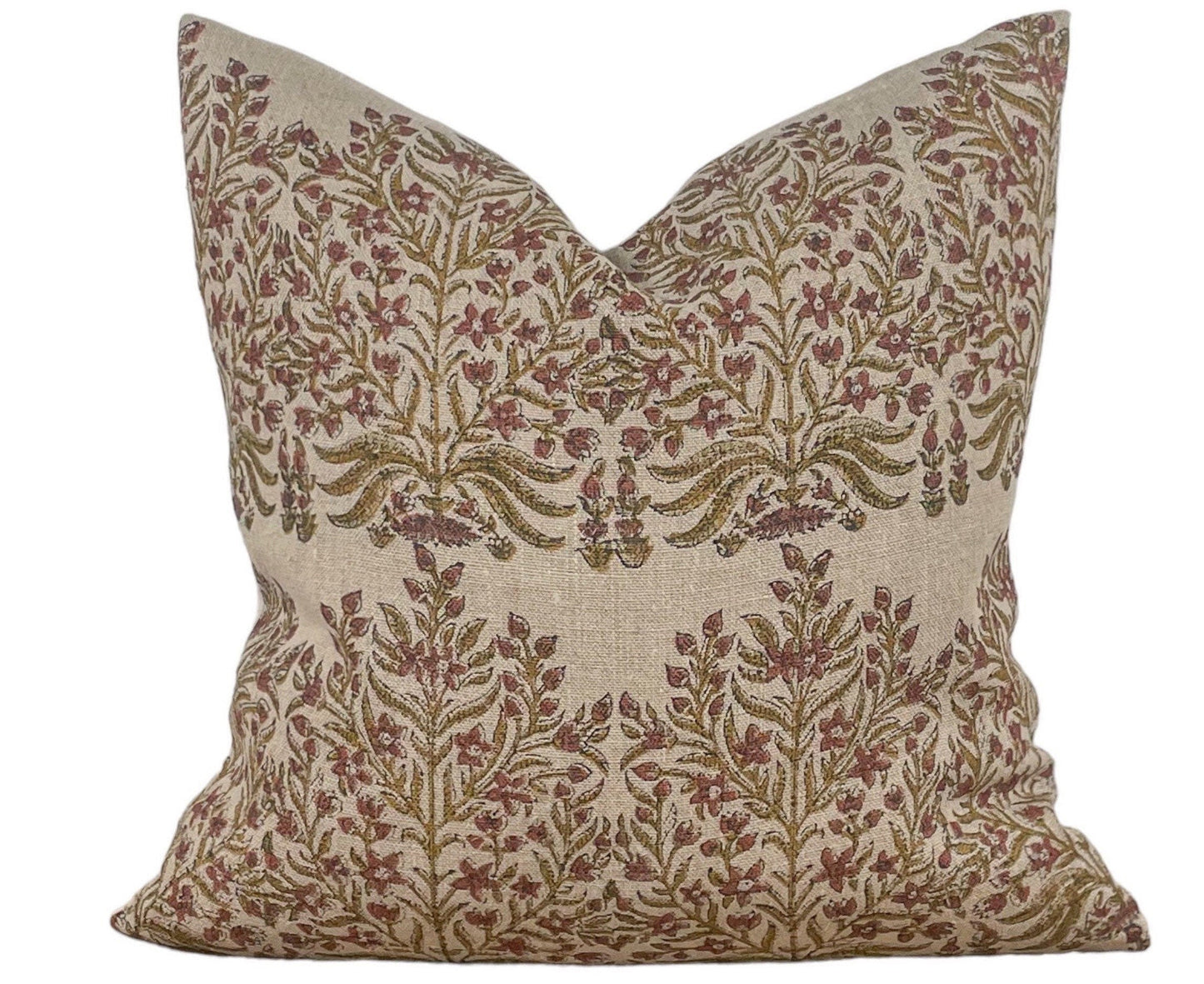 Designer Fleur in Saffron Chartreuse Pillow Cover