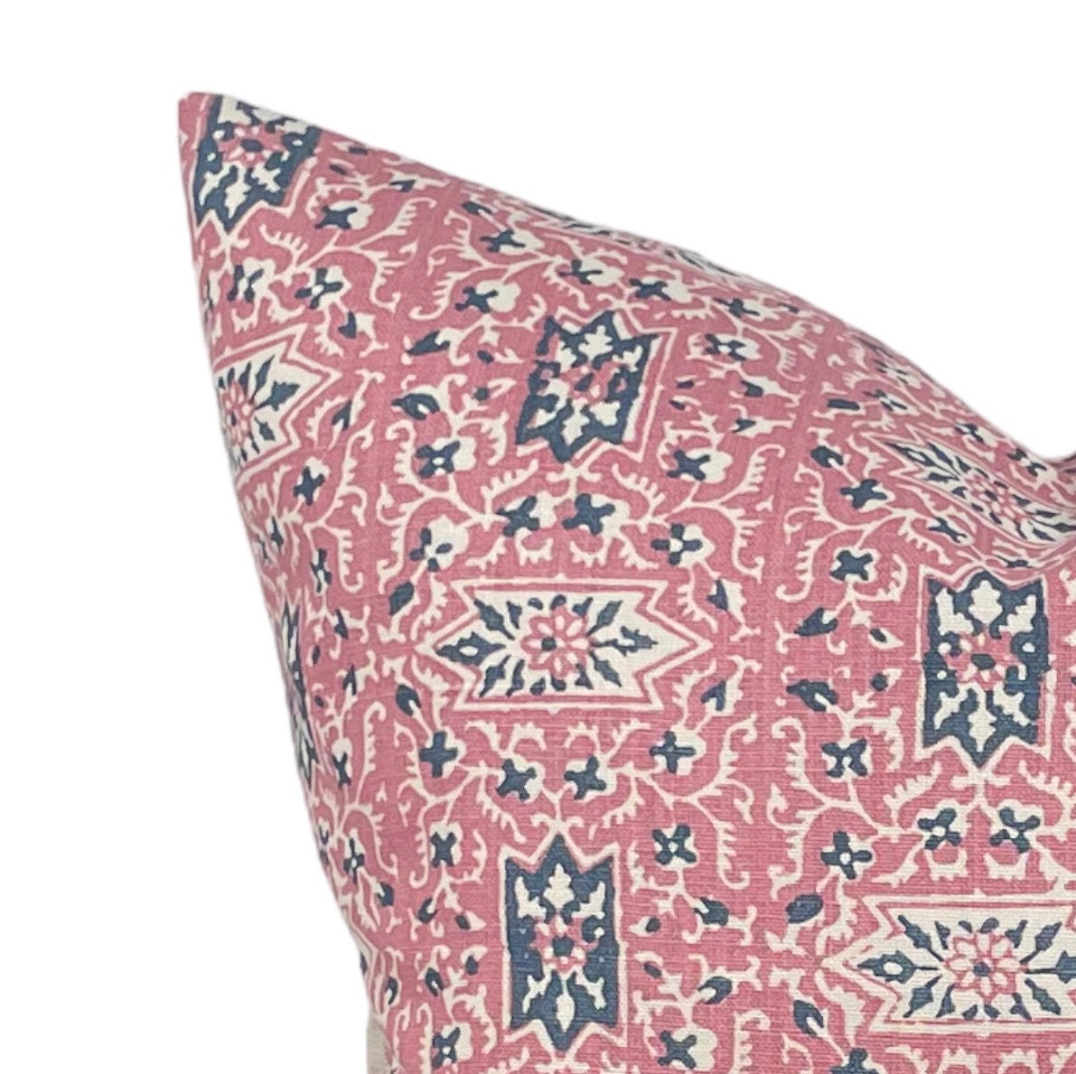 Carolina Irving Cordoba Designer Pillows in Rasberry/Indigo