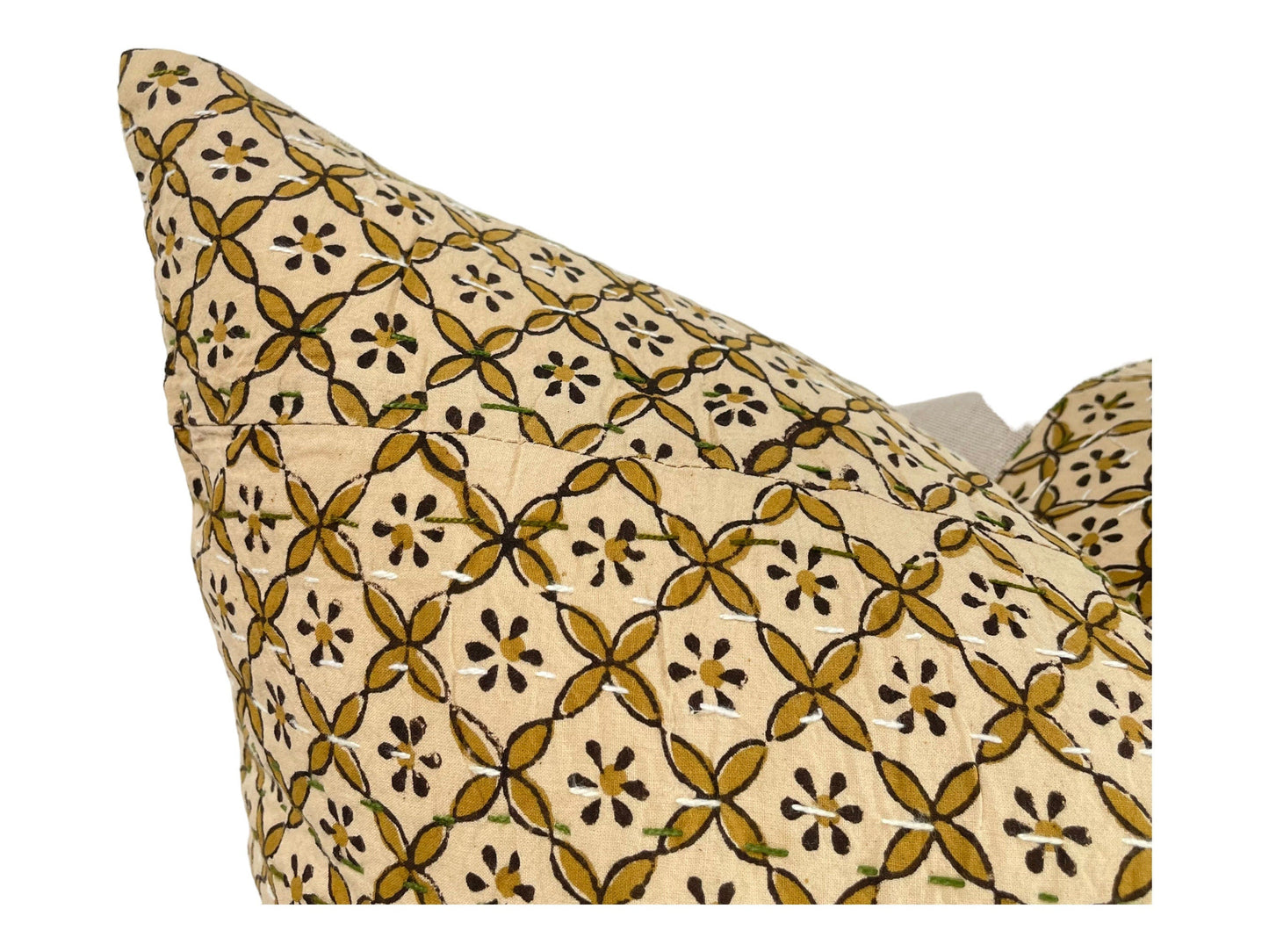 Designer "Brawley" Block Print Pillow Cover