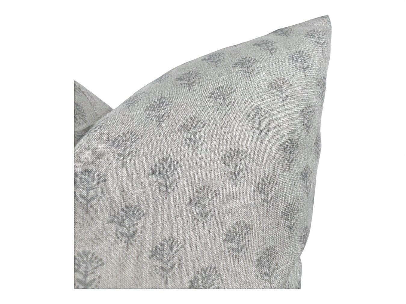 Designer "Wheatland" Block Print Pillow Cover