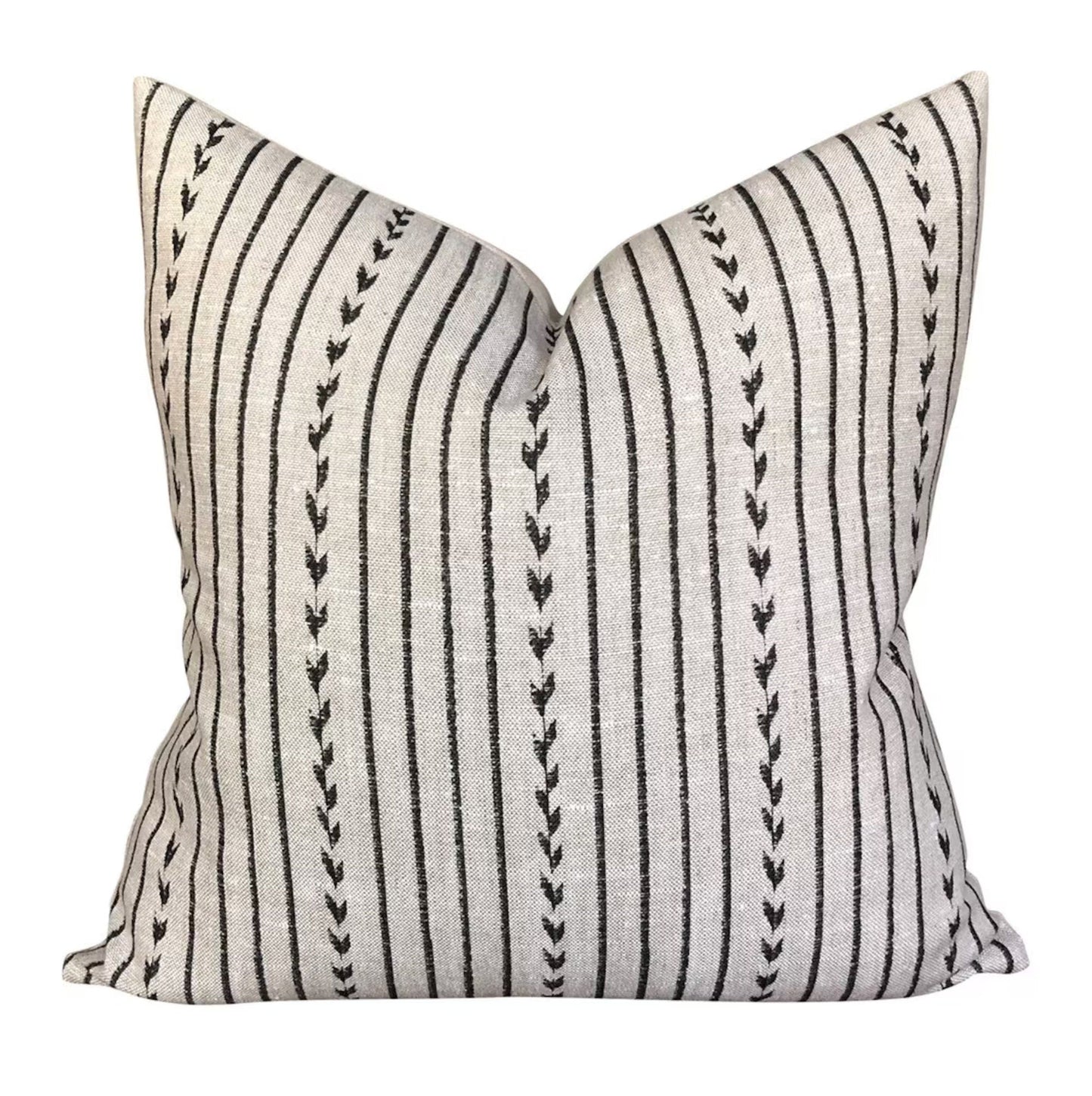 Designer Clay McLaurin Yucatan Stripe Pillow Cover in Jet