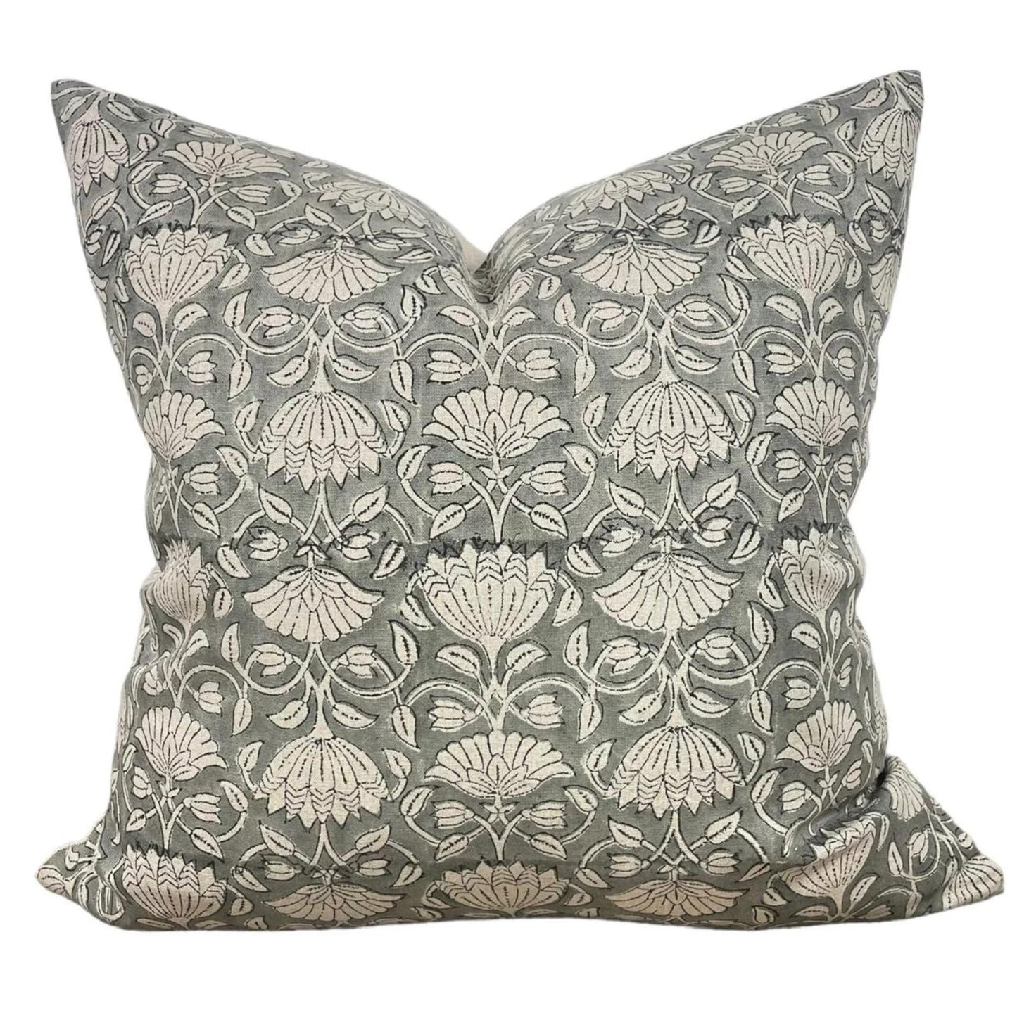 Designer "Laguna" Block Print Pillow Cover