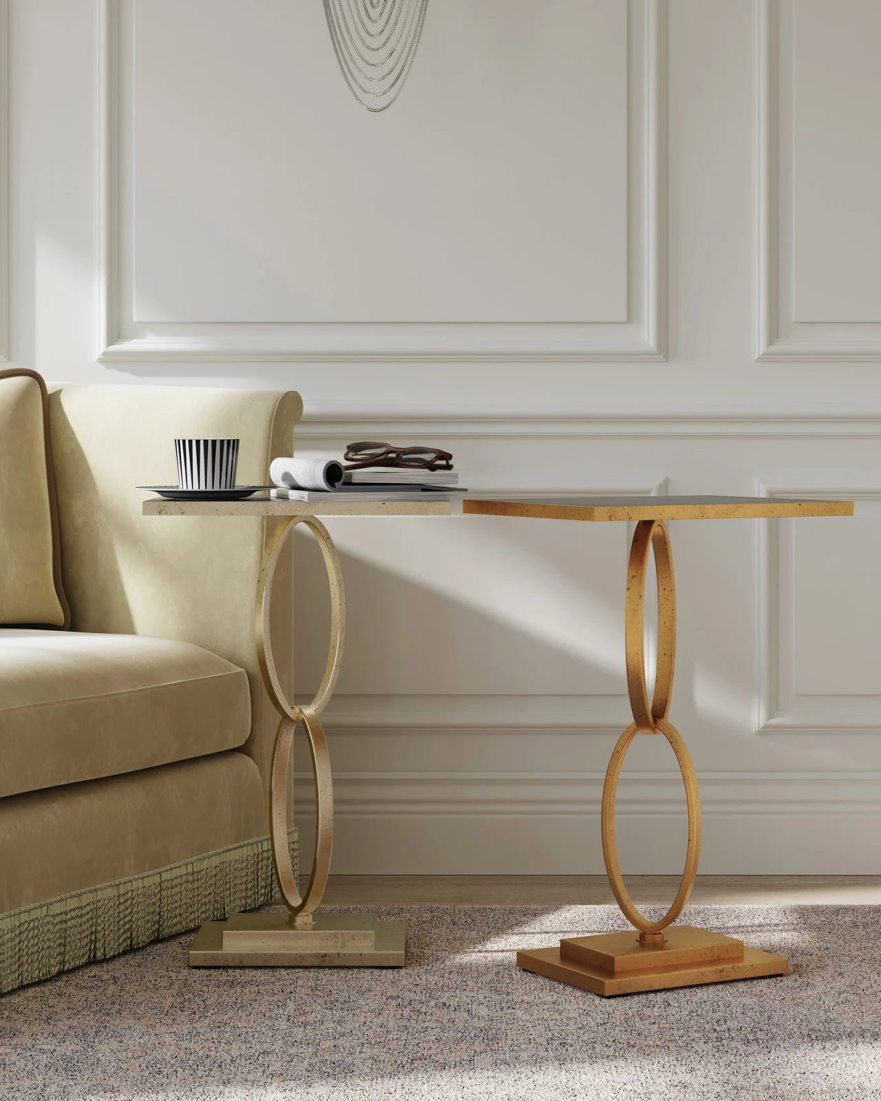 Bangle Champagne Accent Table