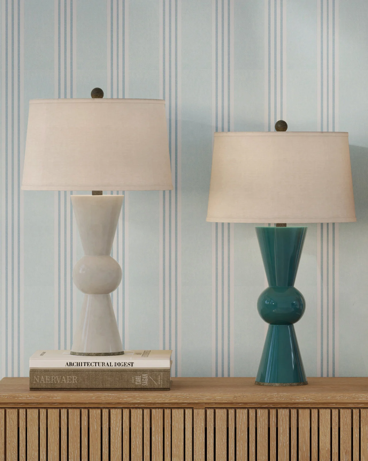 Upbeat White Table Lamp