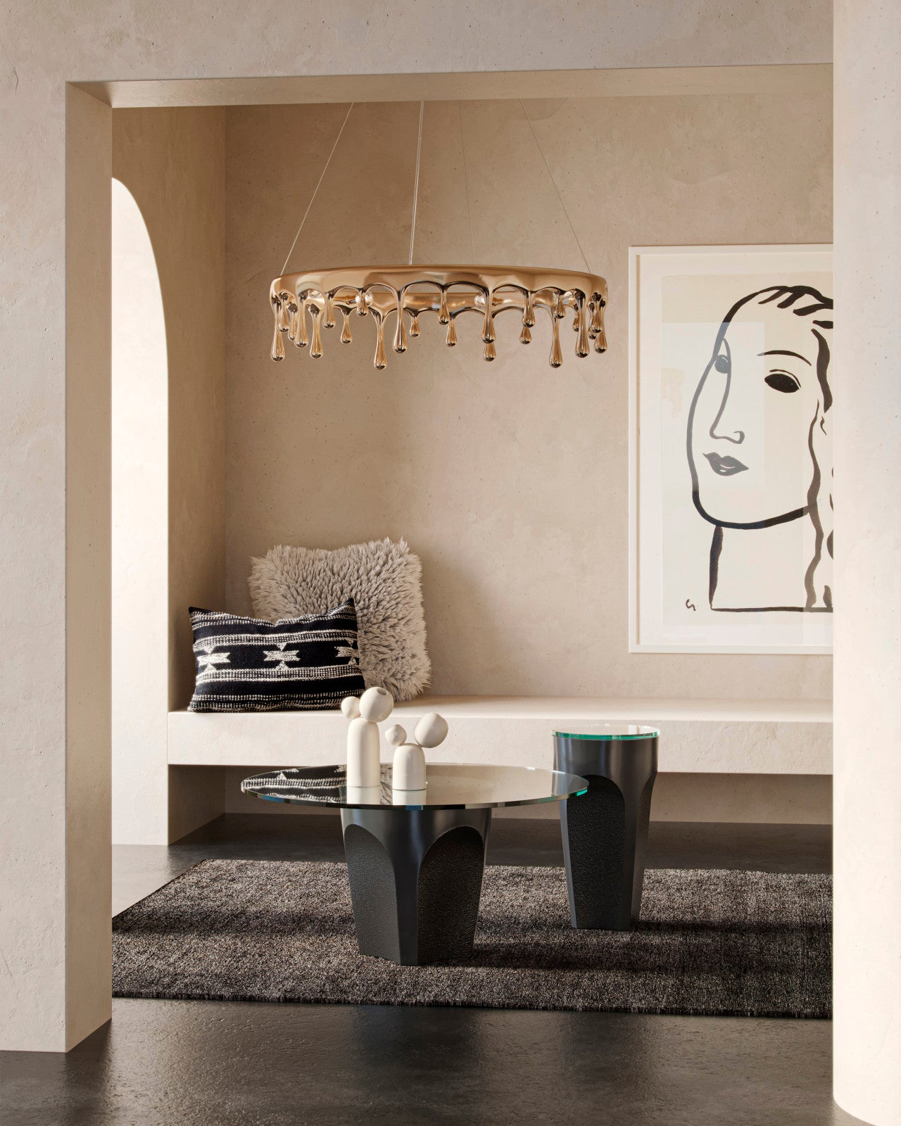 Lemy Black Drink Table