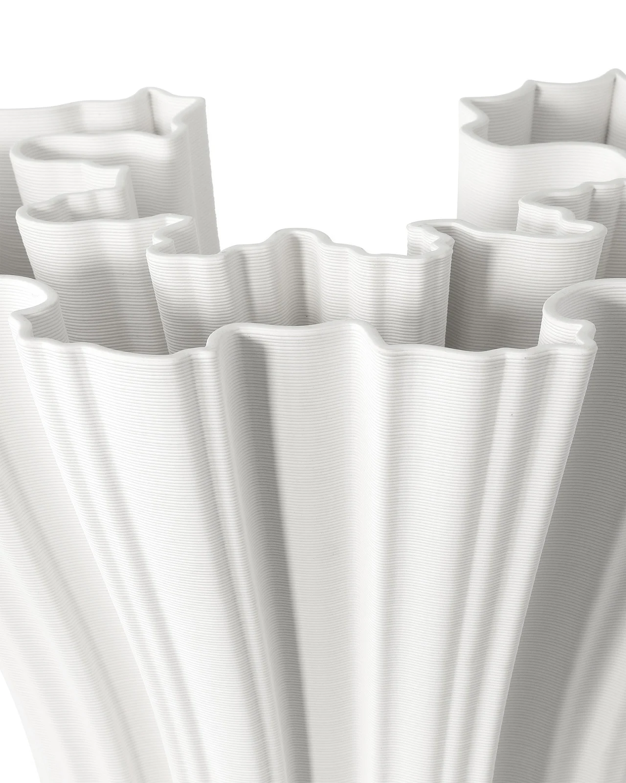 Godet White Vase
