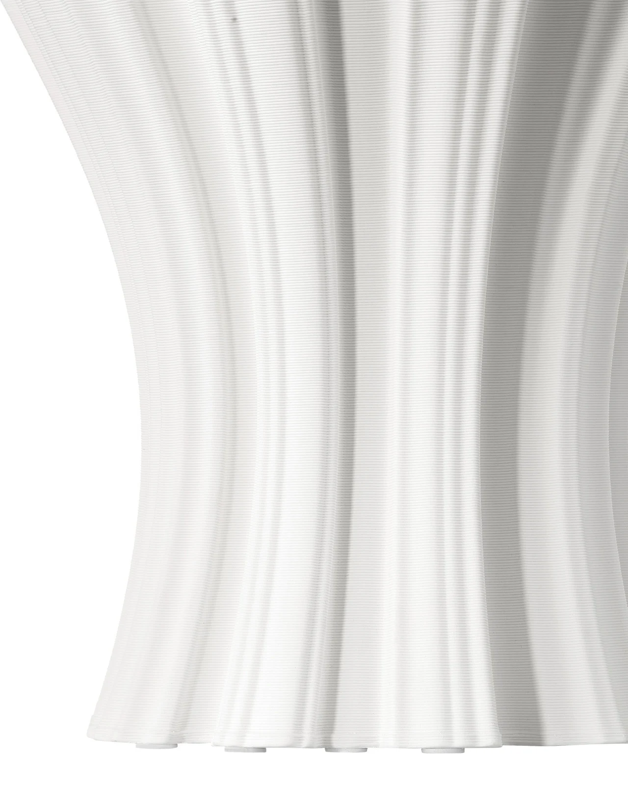Godet White Vase