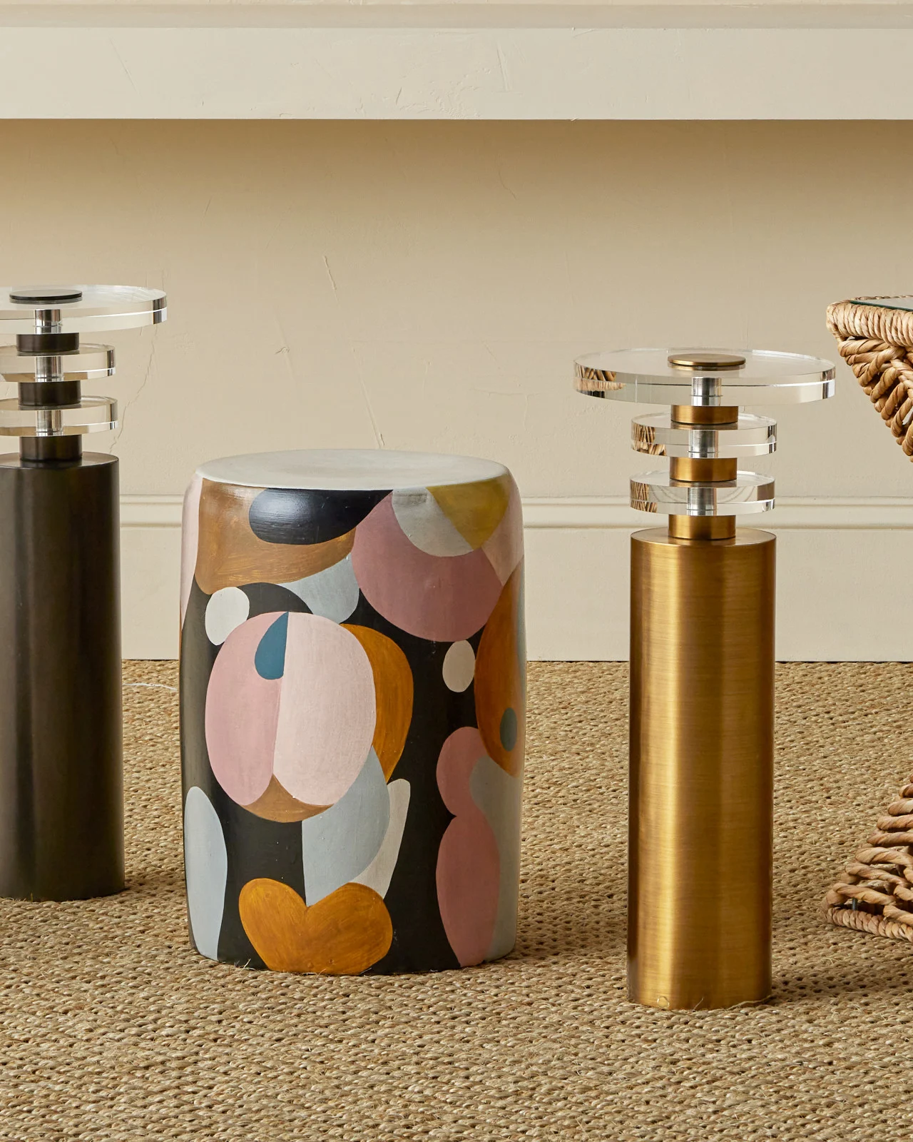 Shani Brass Drink Table