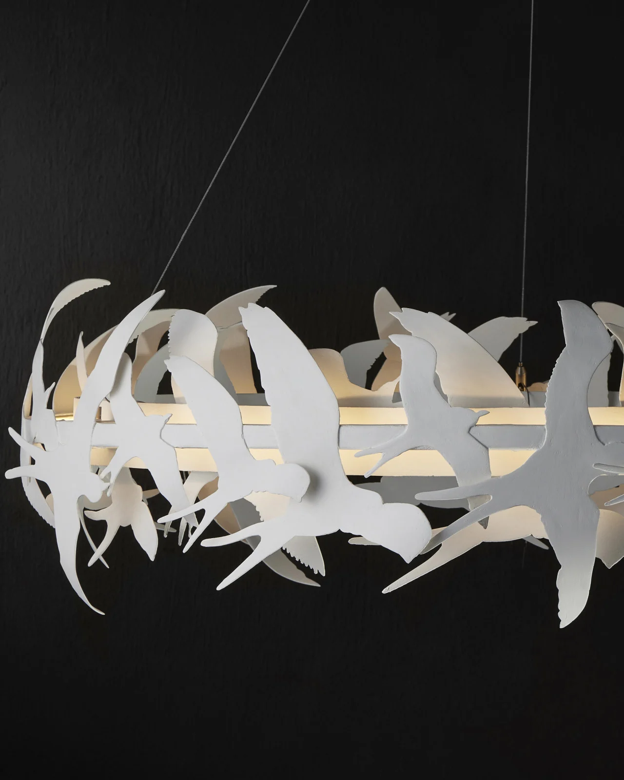 Tijereta White Chandelier