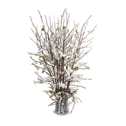 ARTIFICIAL WHITE CHERRY BLOSSOM ARRANGEMENT