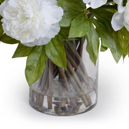 ARTIFICIAL LARGE WHITE PEONY BOUQUET