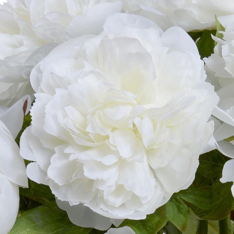 ARTIFICIAL LARGE WHITE PEONY BOUQUET