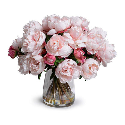 ARTIFICIAL LARGE PINK PEONY BOUQUET