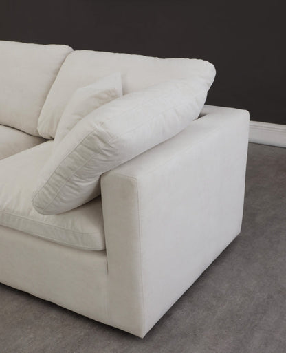 Cloud Velvet Plush Modular 2 Piece Loveseat