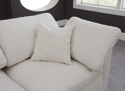 Cloud Velvet Plush Modular 2 Piece Loveseat