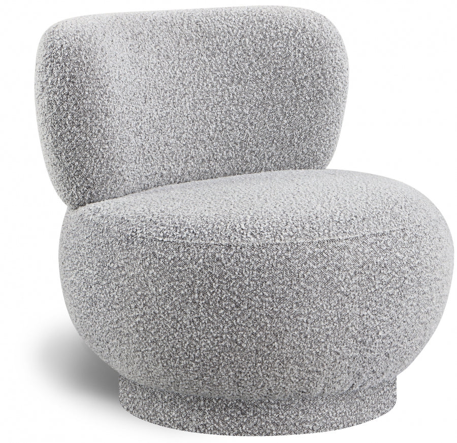 Cindi Boucle Accent Chair - Grey