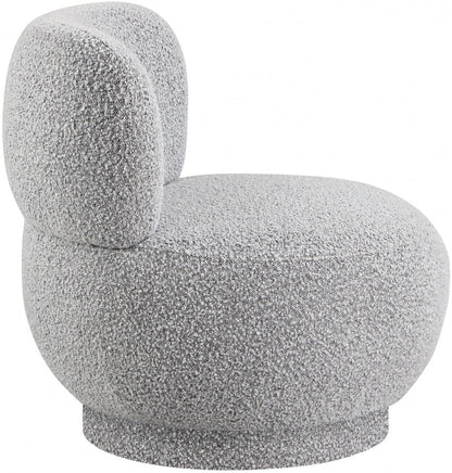 Cindi Boucle Accent Chair - Grey