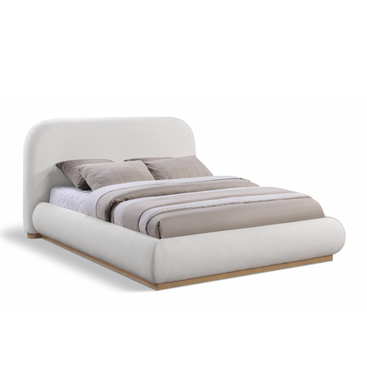 Tristen Linen Textured Bed - Cream