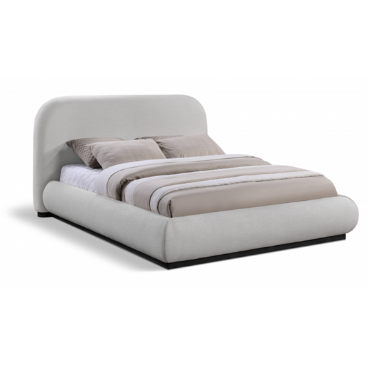 Tristen Chenille Fabric Bed - Grey