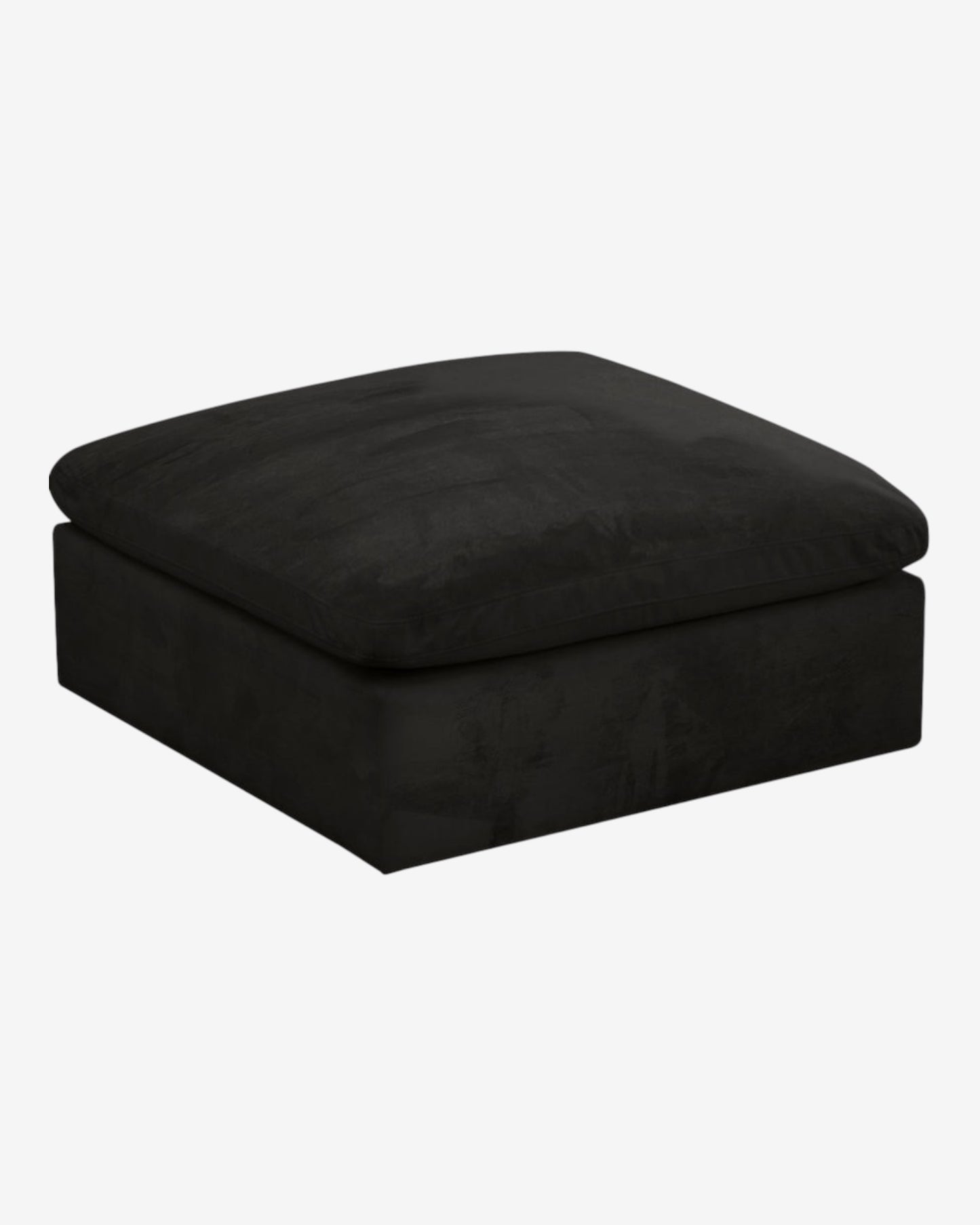 Cloud Velvet Deluxe Ottoman - Cream