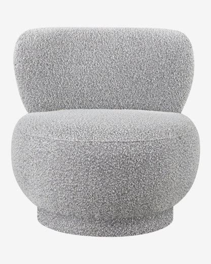 Cindi Boucle Accent Chair - Grey