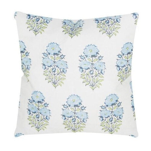 Lisa Fine Mughal Flower Pillow Cover in Monsoon