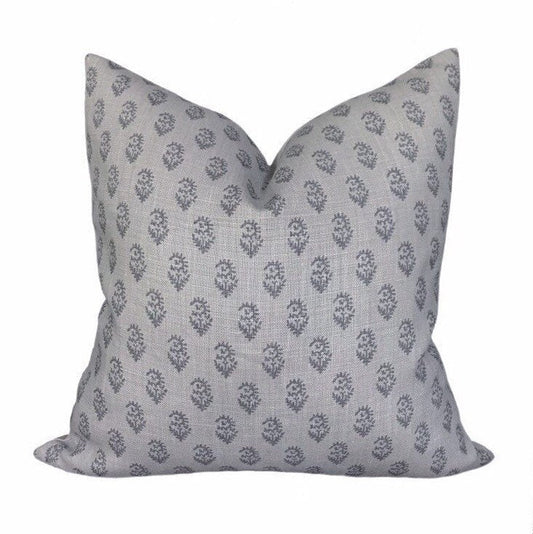 Peter Dunham Designer PIllow Cover Rajmata in Ash/Gray