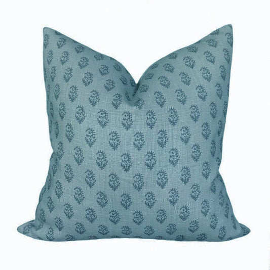 Peter Dunham Designer PIllow Cover Rajmata in Blue/Blue