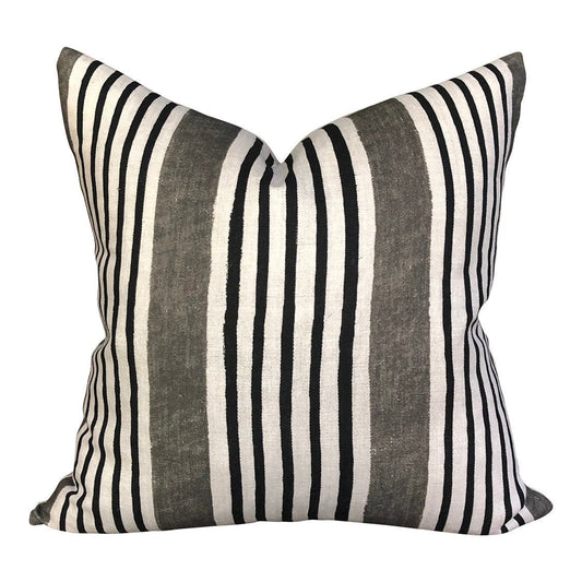 Designer Clay McLaurin Andes Stripe Pillow Cover in Espresso