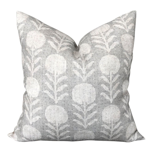 Designer Clay McLaurin Zinnia in Sand Pillow Cover