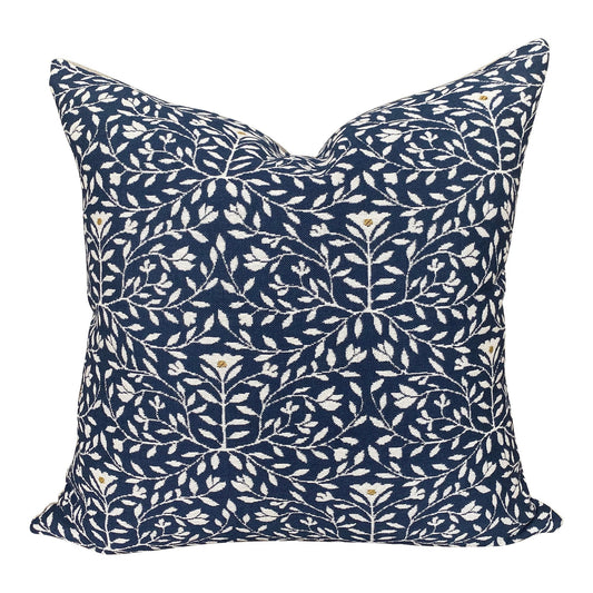 Designer Clay McLaurin Cloister Pillow Cover in Indigo