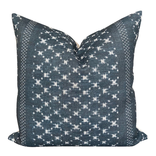 Designer Clay McLaurin Nagoya Pillow Cover in Indigo