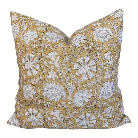 Nisa Pillow Cover in Mustard