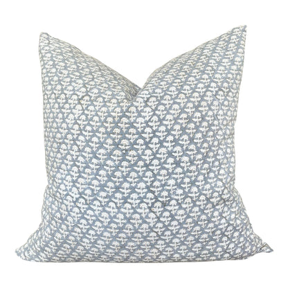 Designer Phulara Pillow Cover in Grey Mustard