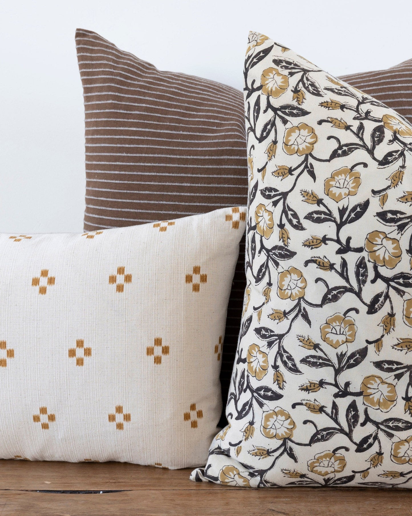 Hazel Mustard Floral Pillow Cover