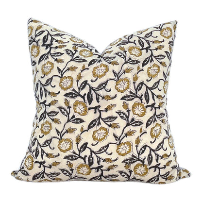 Hazel Mustard Floral Pillow Cover