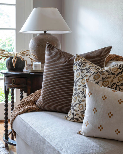 Hazel Mustard Floral Pillow Cover