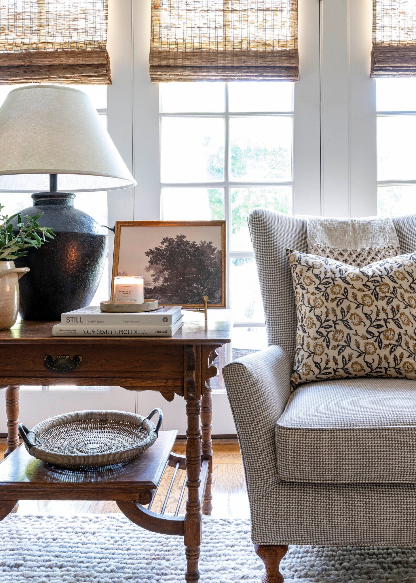 Hazel Mustard Floral Pillow Cover