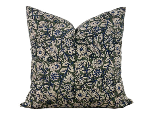 Designer "Solana" Floral Pillow Cover