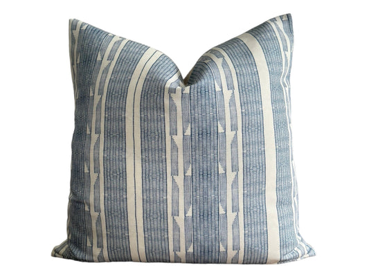 Designer Jennifer Shorto Storck Blue Pillow Cover