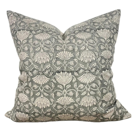 Designer "Laguna" Block Print Pillow Cover