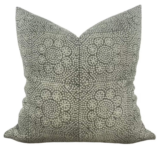 Designer Wisteria in Olive Pillow Cover