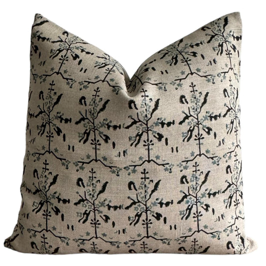 Designer Sailor Floral Pillow Cover