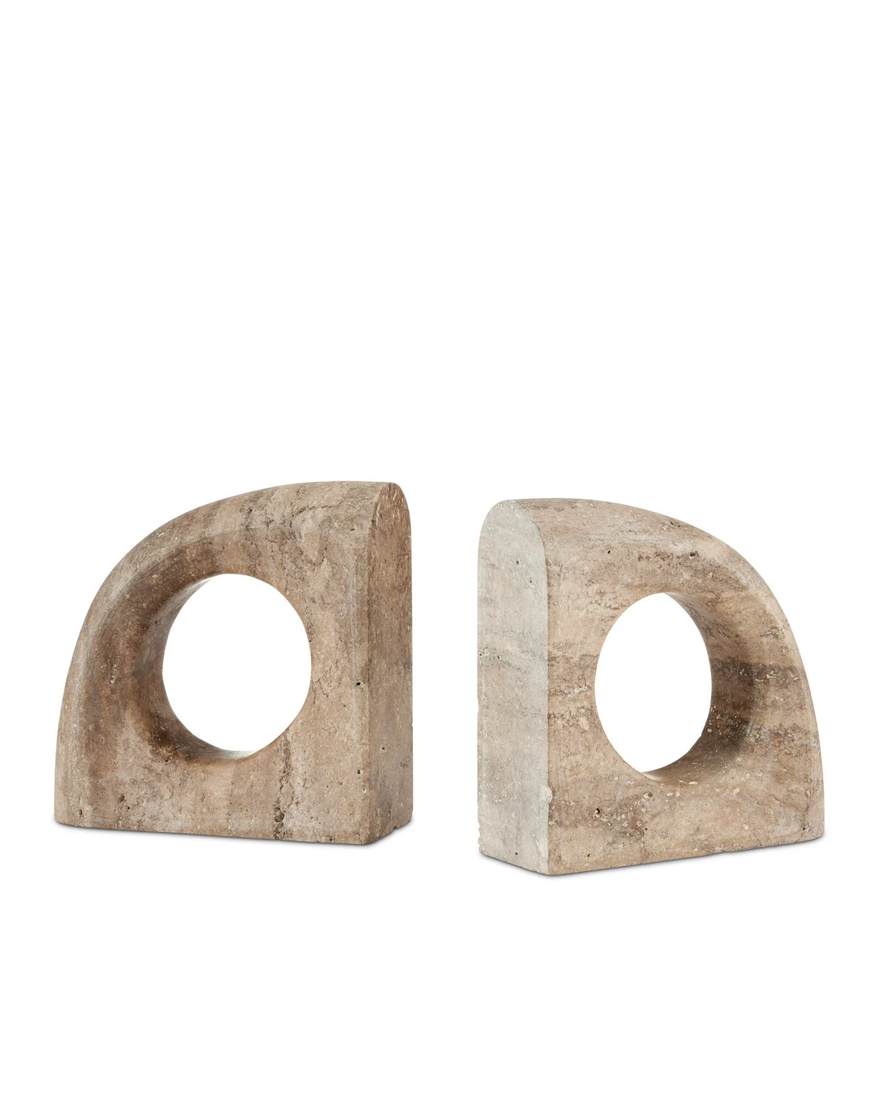 Russo Travertine Object Set of 2