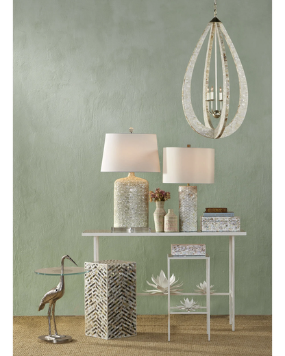 Crane Brass Accent Table